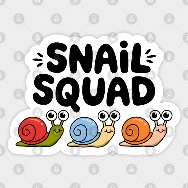 Snail Squad Sticker by MakerMind8.2